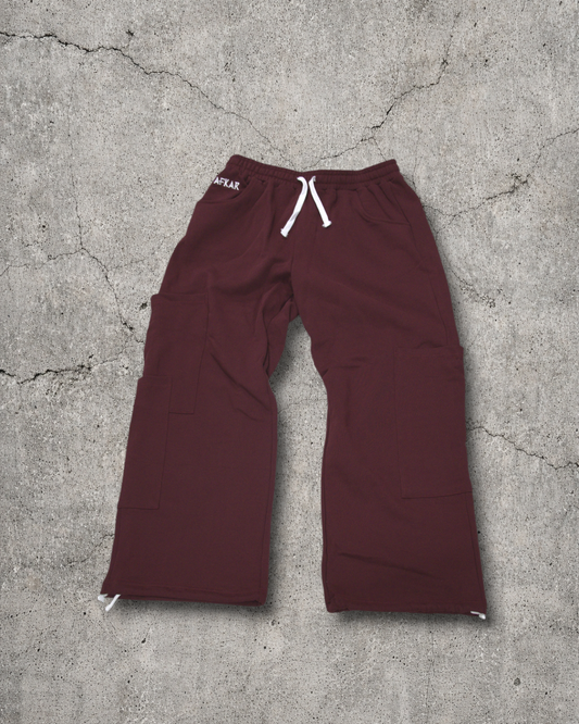 "NORSE V2" BAGGY SWEATS MAROON