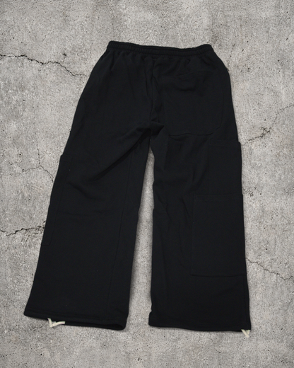 "NORSE V2" BAGGY SWEATS BLACK