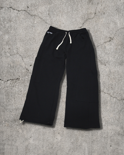 "NORSE V2" BAGGY SWEATS BLACK