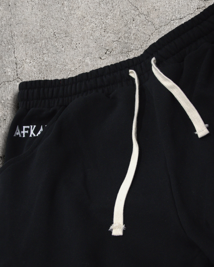 "NORSE V2" BAGGY SWEATS BLACK