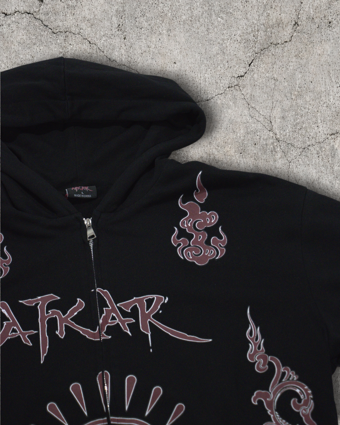 "CHINA V1" ZIP BLACK