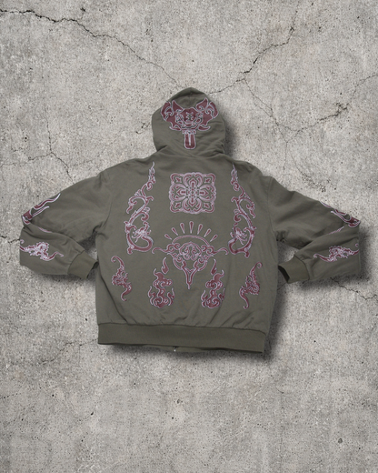 "CHINA V1" ZIP OLIVE GREEN