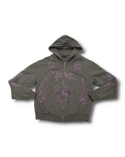 "CHINA V1" ZIP OLIVE GREEN