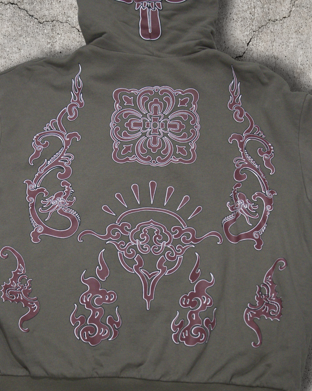 "CHINA V1" ZIP OLIVE GREEN