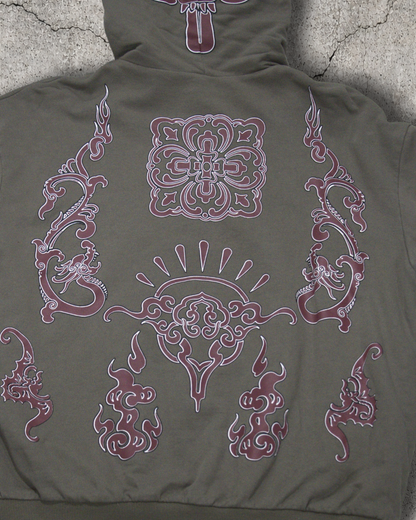 "CHINA V1" ZIP OLIVE GREEN