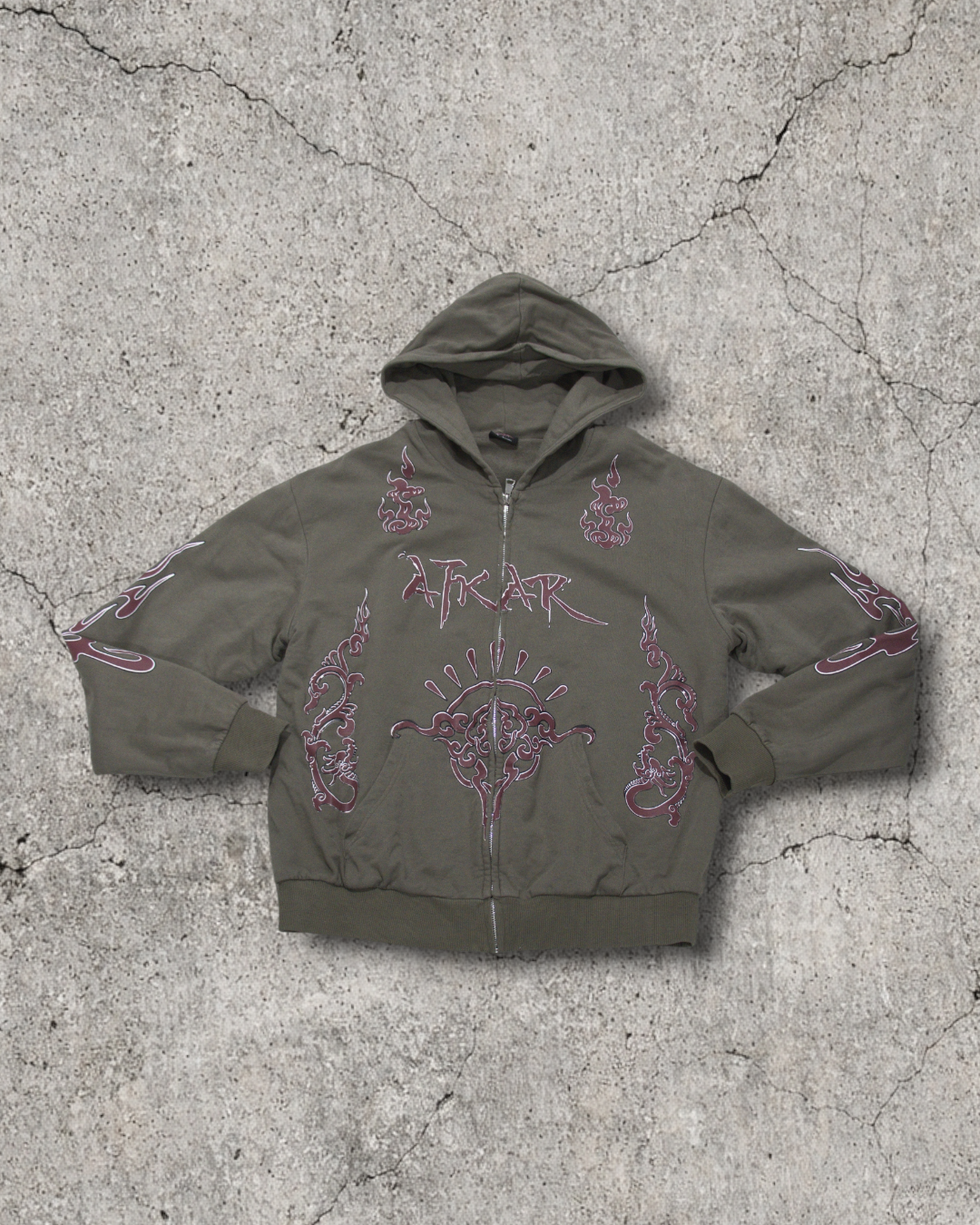 "CHINA V1" ZIP OLIVE GREEN