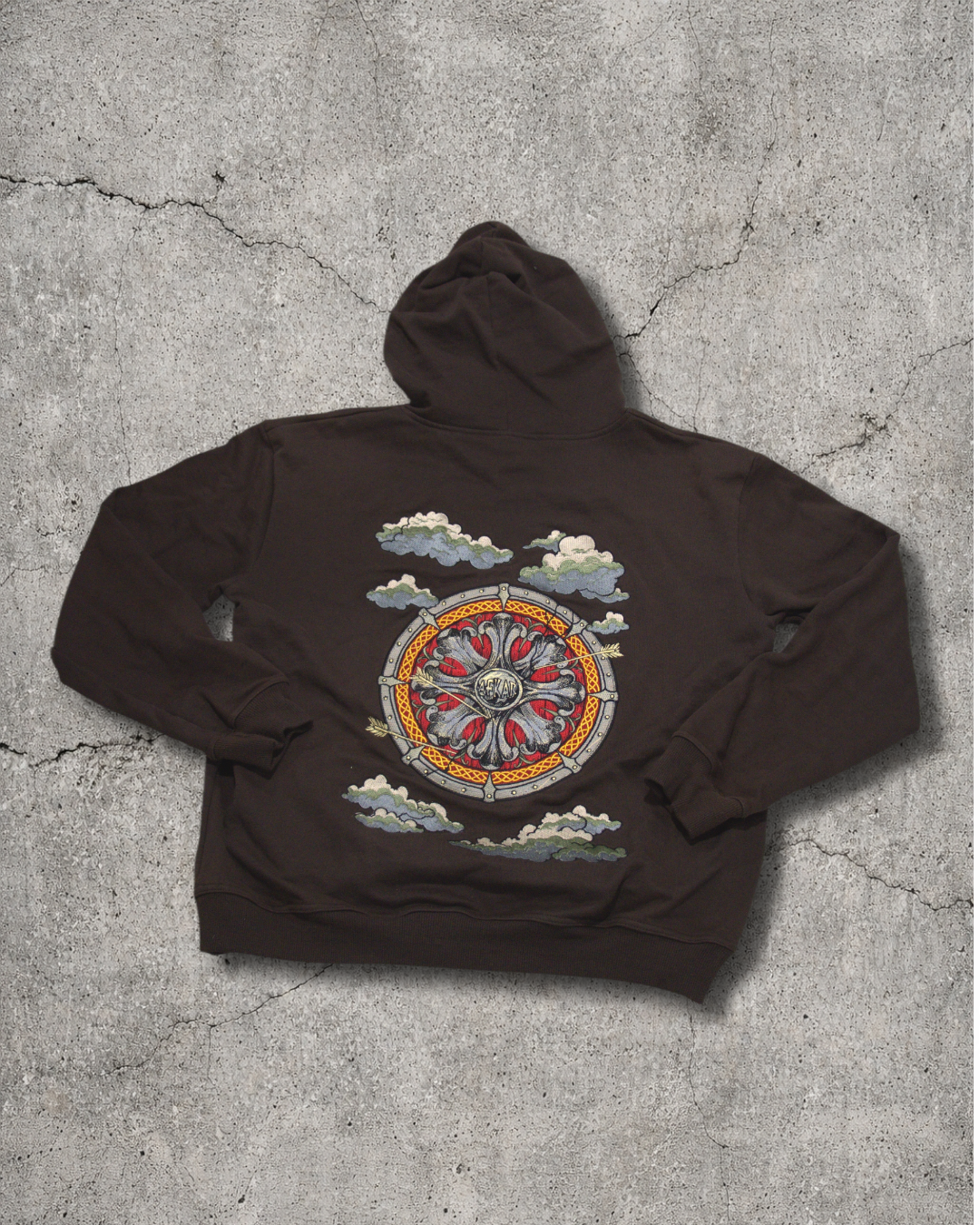 "NORSE V1" HOODIE BROWN