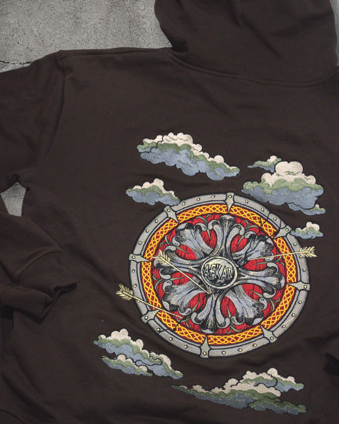 "NORSE V1" HOODIE BROWN