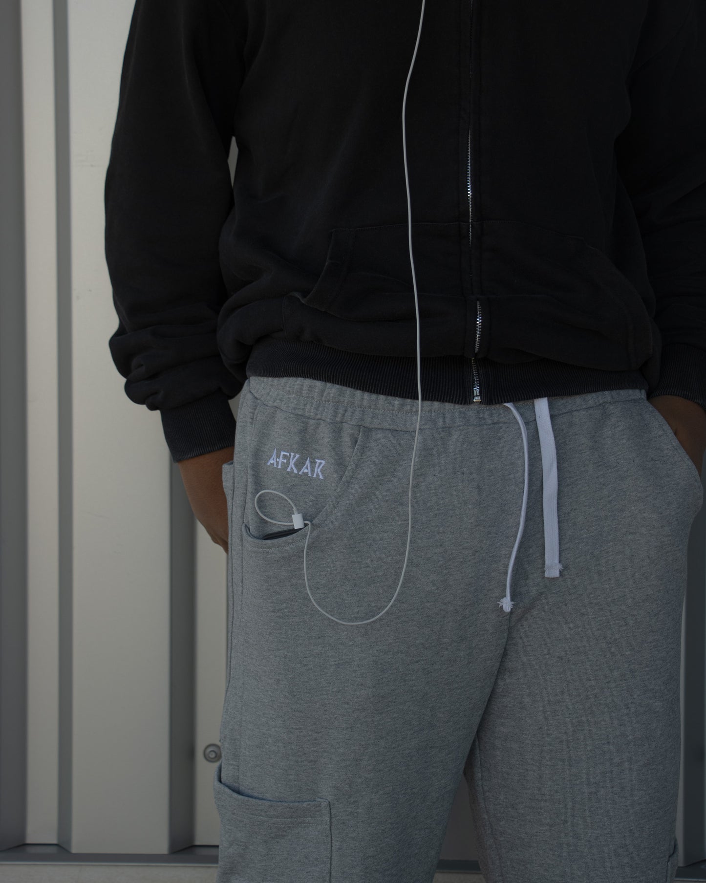 "NORSE V2" BAGGY SWEATS GRAY
